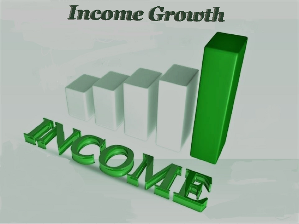 The income growth chart